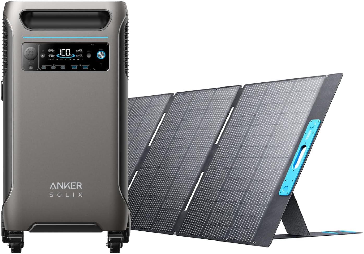 Anker SOLIX F3800 + PS400 Solar Panel 400W  + FREE Protective Cover