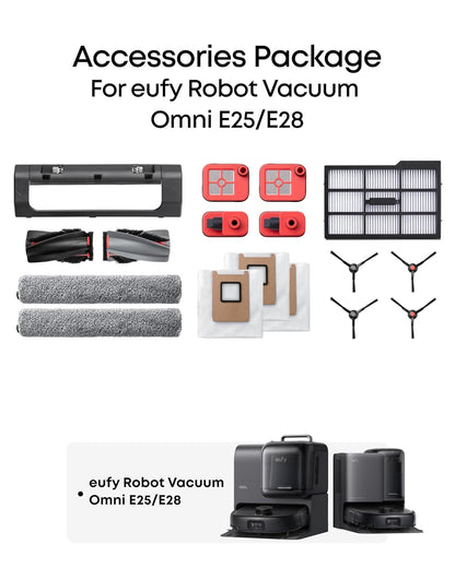 Eufy Replacement Parts Kit for Omni E28 and E25 Robotic Vacuums