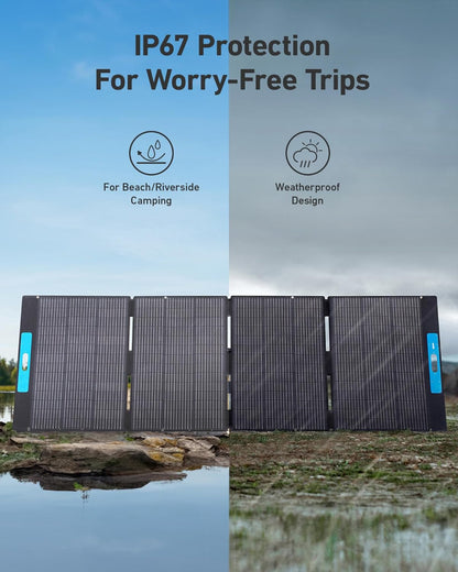 Anker SOLIX F3800 + PS400 Solar Panel 400W  + FREE Protective Cover