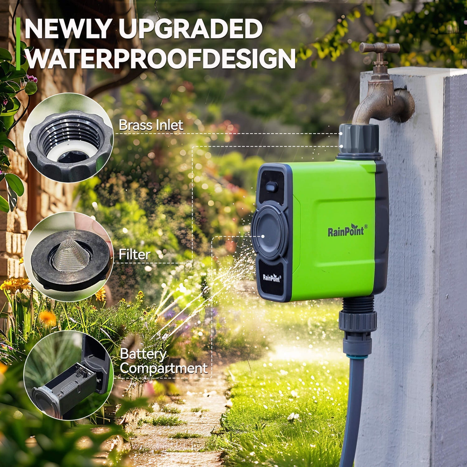 Rainpoint 1-ZONE WIFI HOSE TIMER WITH GATEWAY