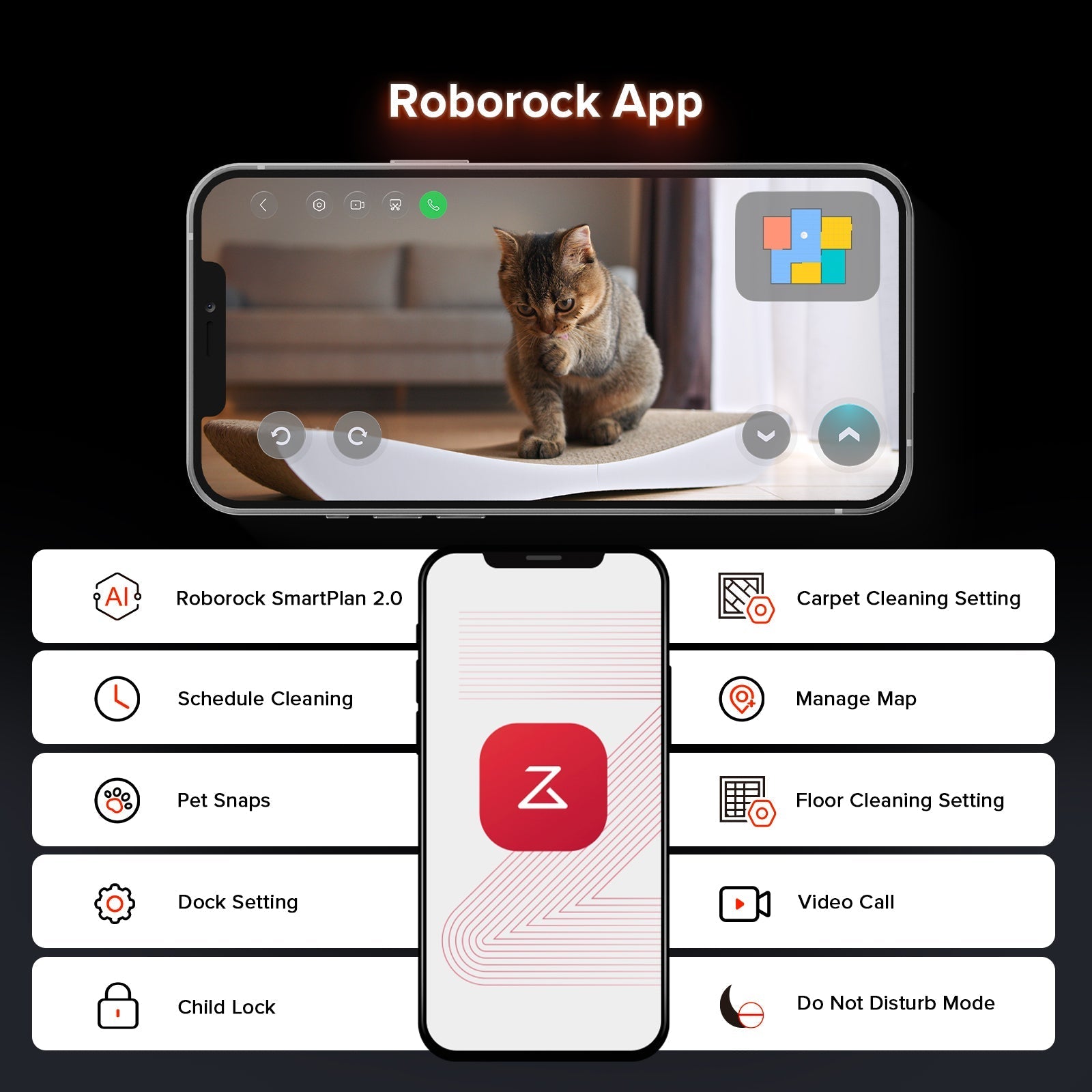 Roborock Saros 10R Robot Vacuum with Multifunctional Dock 4.0