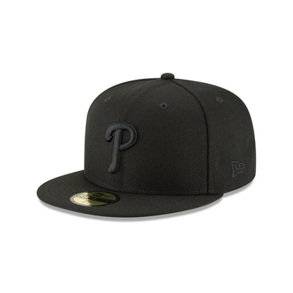 Philadelphia Phillies Blackout Basic 59FIFTY Fitted Hat