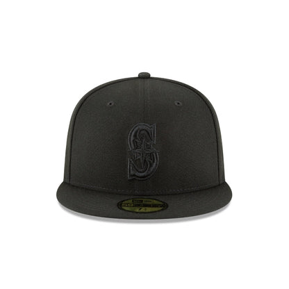 Seattle Mariners Blackout Basic 59FIFTY Fitted Hat