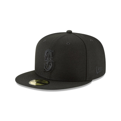 Seattle Mariners Blackout Basic 59FIFTY Fitted Hat