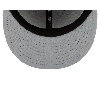 Pittsburgh Pirates Black and White Basic 59FIFTY Fitted Hat