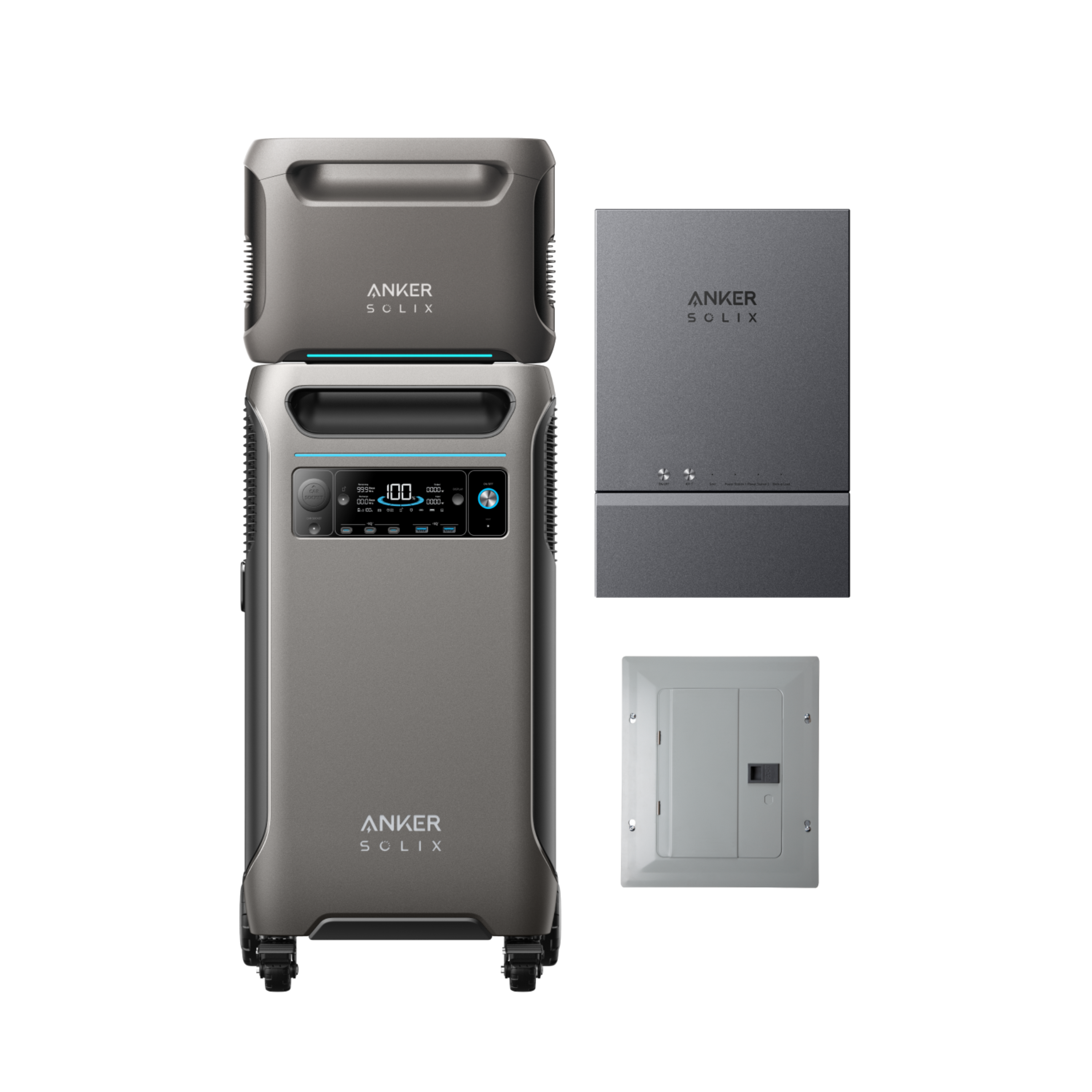 Anker Solix F3800 + Expansion Battery + Home Power Panel + Subpanel  + FREE Protective Cover