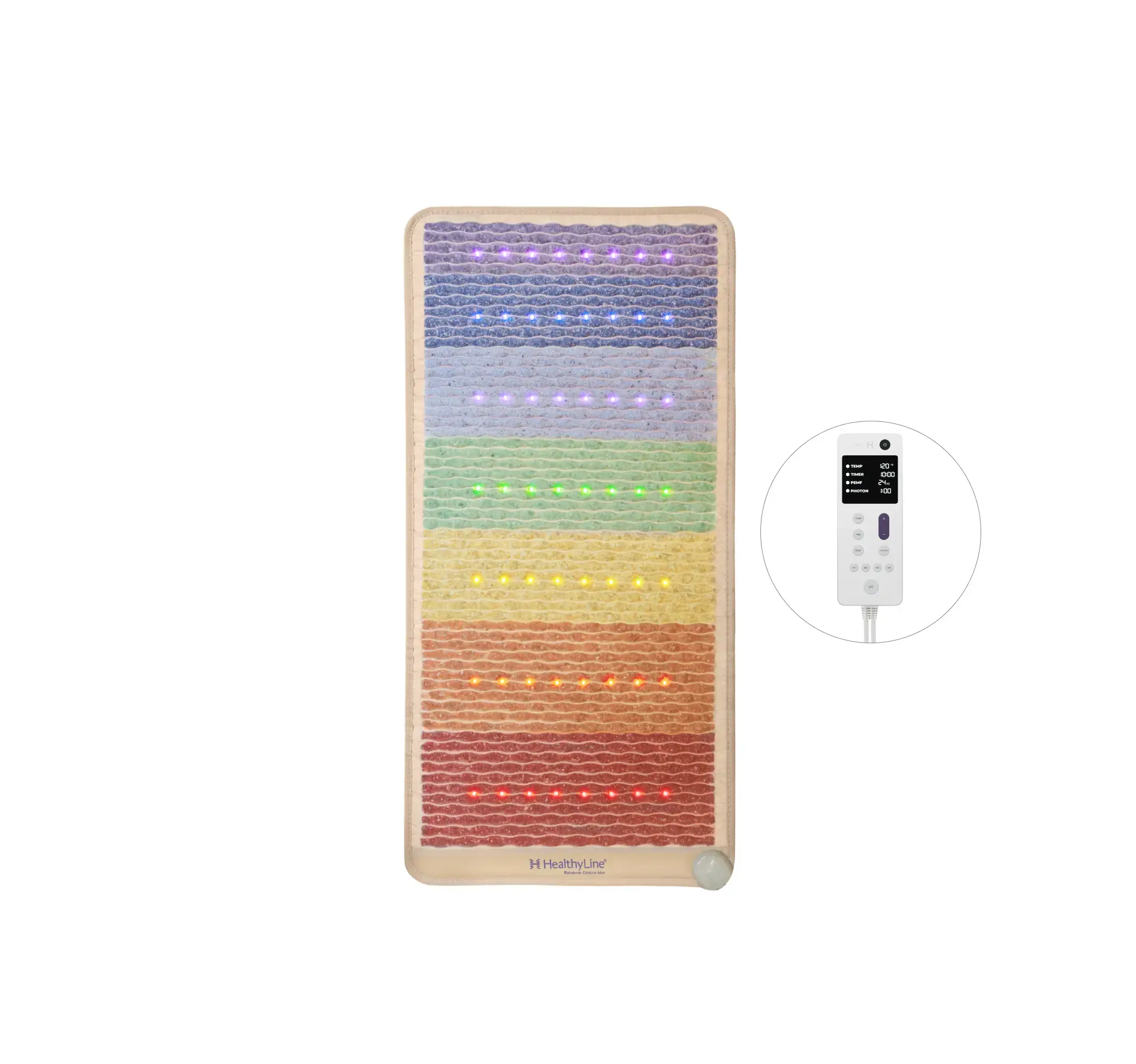 Rainbow Chakra Series | PEMF Far Infrared Heating Mats