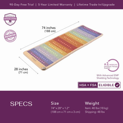 Rainbow Chakra Series | PEMF Far Infrared Heating Mats