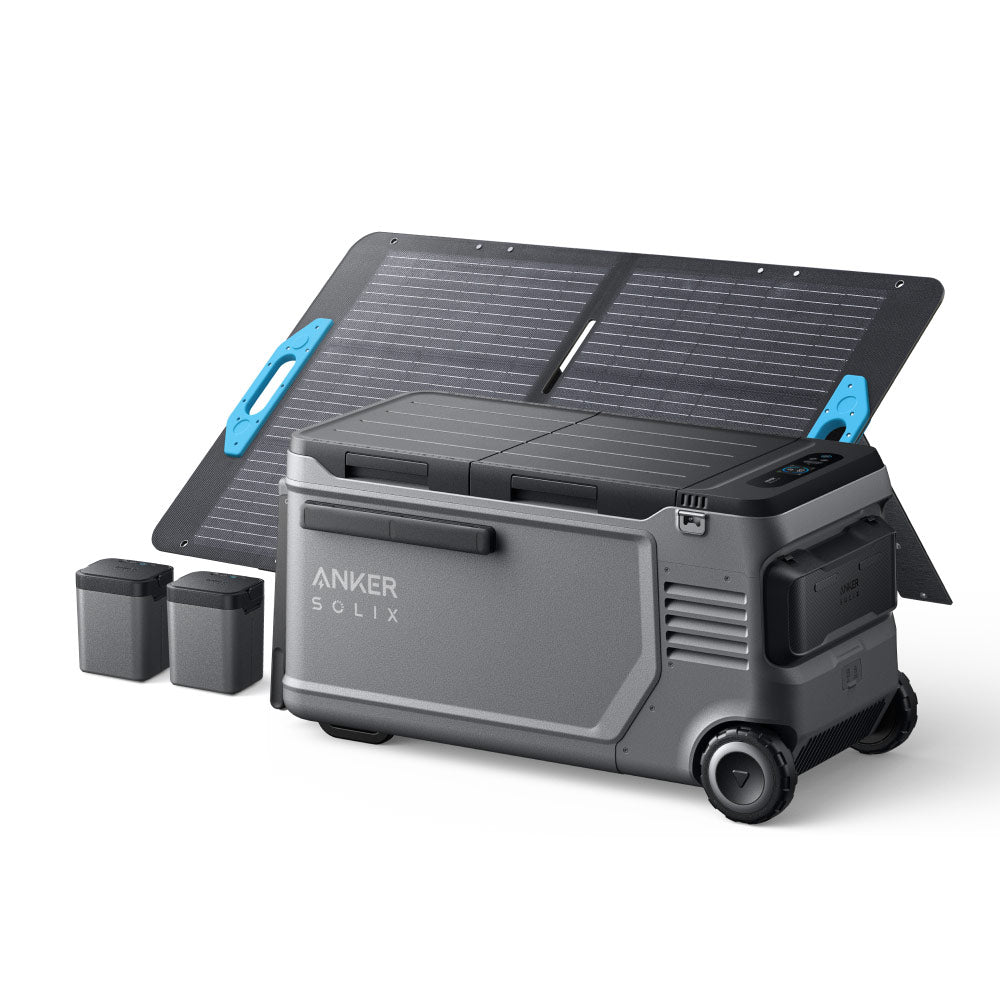 Anker SOLIX EverFrost 2 58L Electric Cooler + 2* 288Wh Batteries +100W Solar Panel