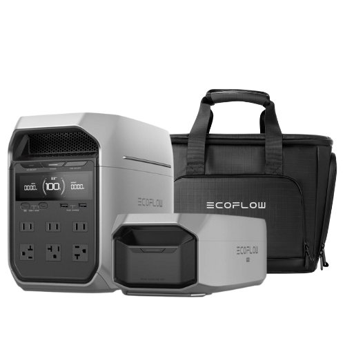 Ecoflow Delta 3 Plus Portable Power Station + Delta 3 Series Extra Battery + Bag