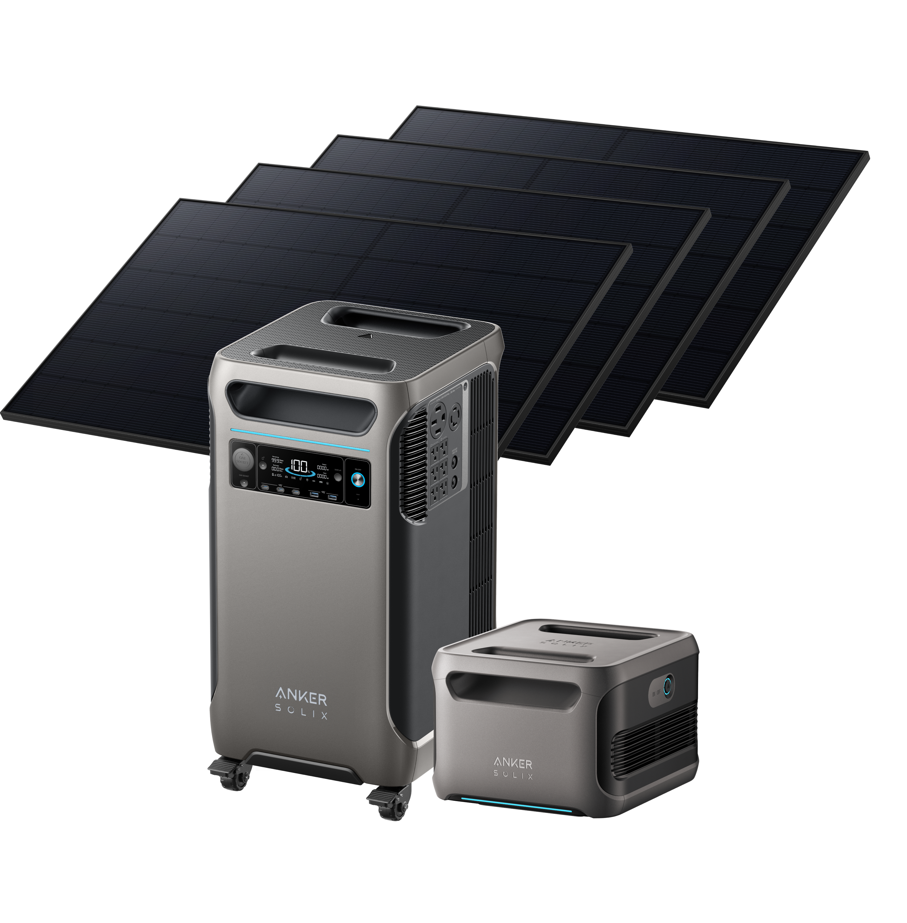Anker Solix F3800 + Expansion Battery + 440W Rigid Solar Panel  + FREE Protective Cover