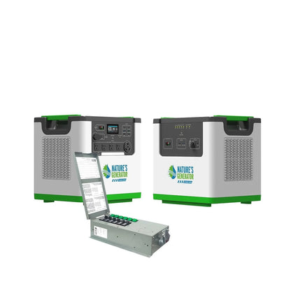Nature's Generator Lithium 3600 Solar Generator and Transfer Switch
