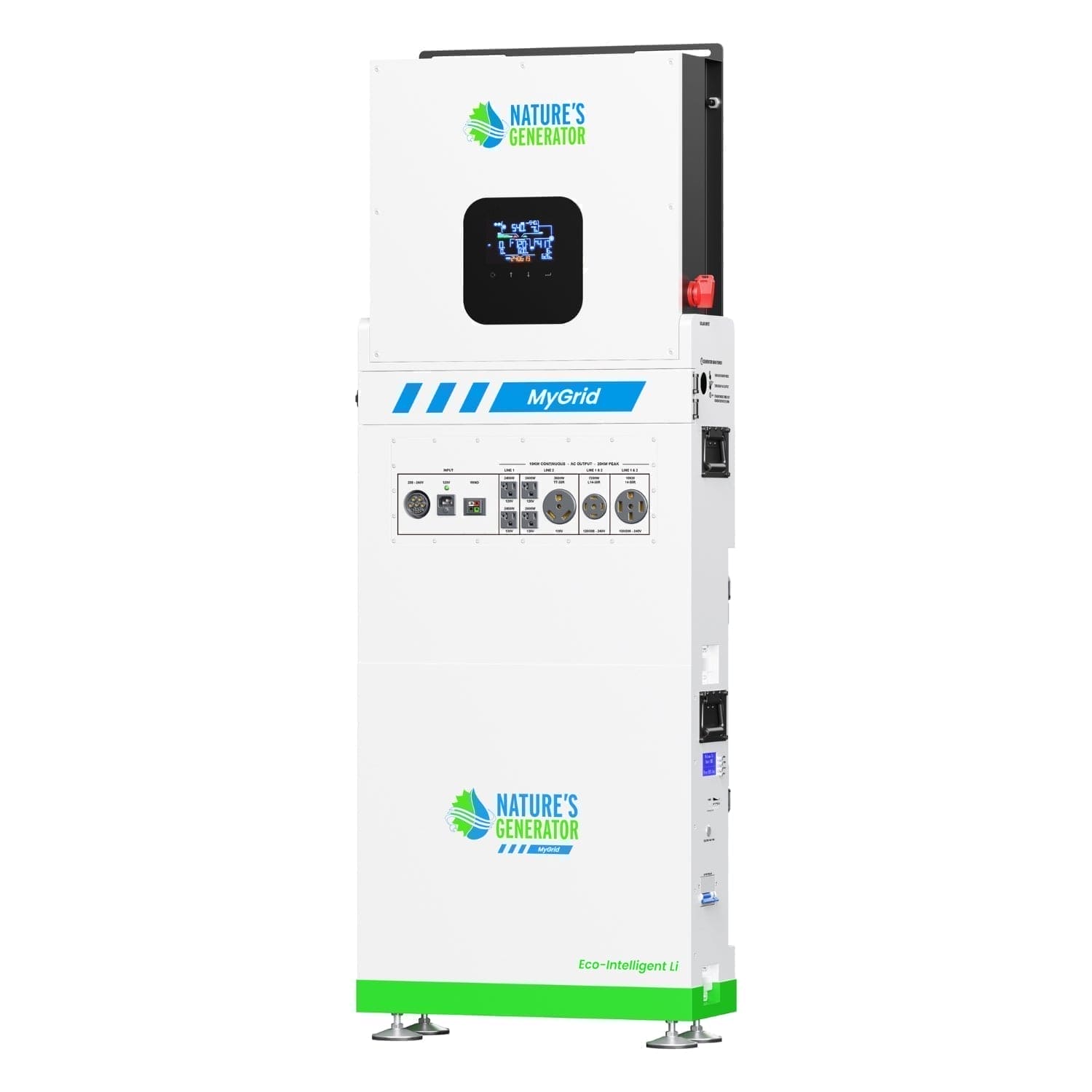 MyGrid 10K with Transfer Switch for House Battery Backup