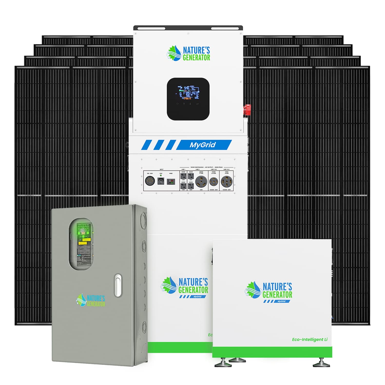 MyGrid 10K with Transfer Switch for House Battery Backup