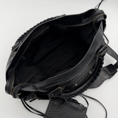2016 Balenciaga The City Leather Black Bag