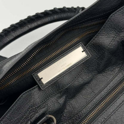 2016 Balenciaga The City Leather Black Bag