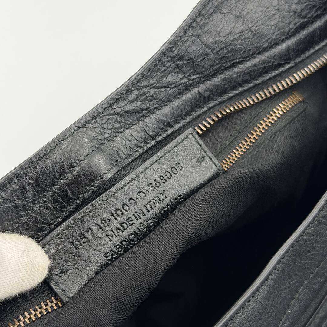2016 Balenciaga The City Leather Black Bag