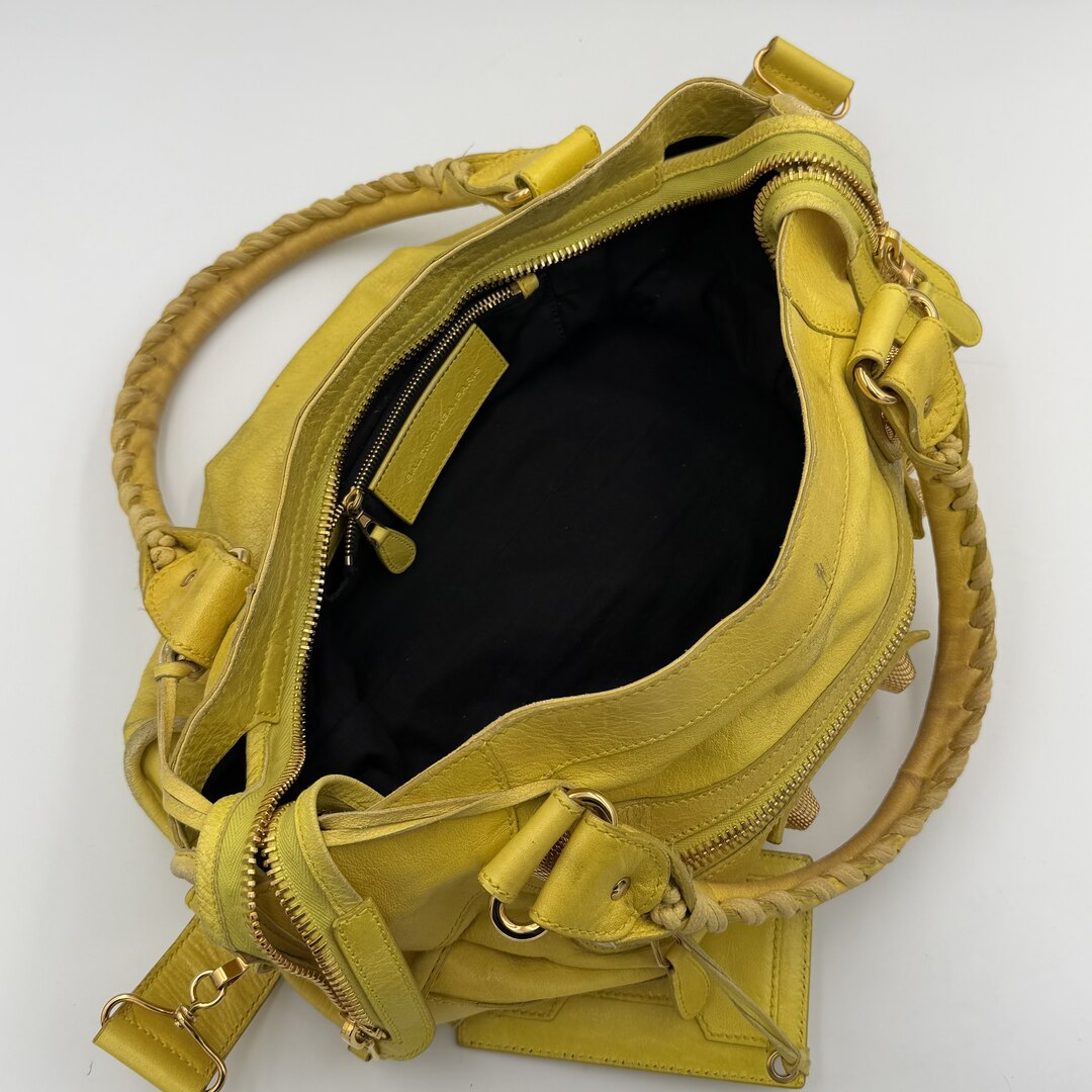 2011 Balenciaga The Giant City 21 Yellow Bag