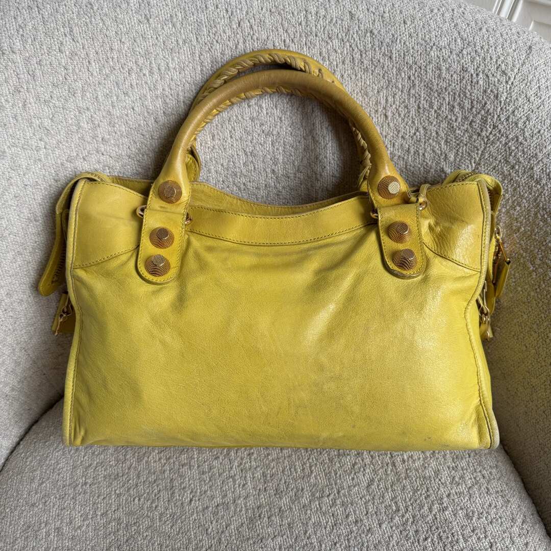 2011 Balenciaga The Giant City 21 Yellow Bag