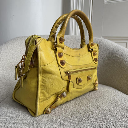 2011 Balenciaga The Giant City 21 Yellow Bag