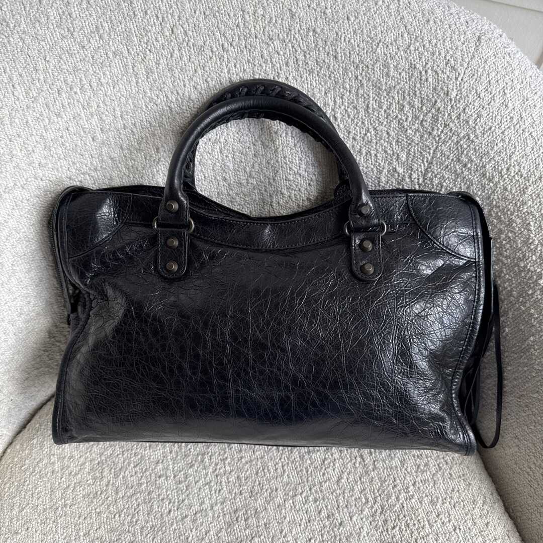 2012 Balenciaga The City Leather Black Bag