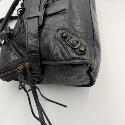 2012 Balenciaga The Giant City Leather Black Bag