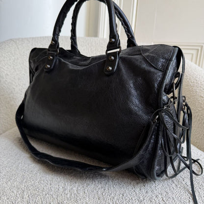 2012 Balenciaga The Giant City Leather Black Bag
