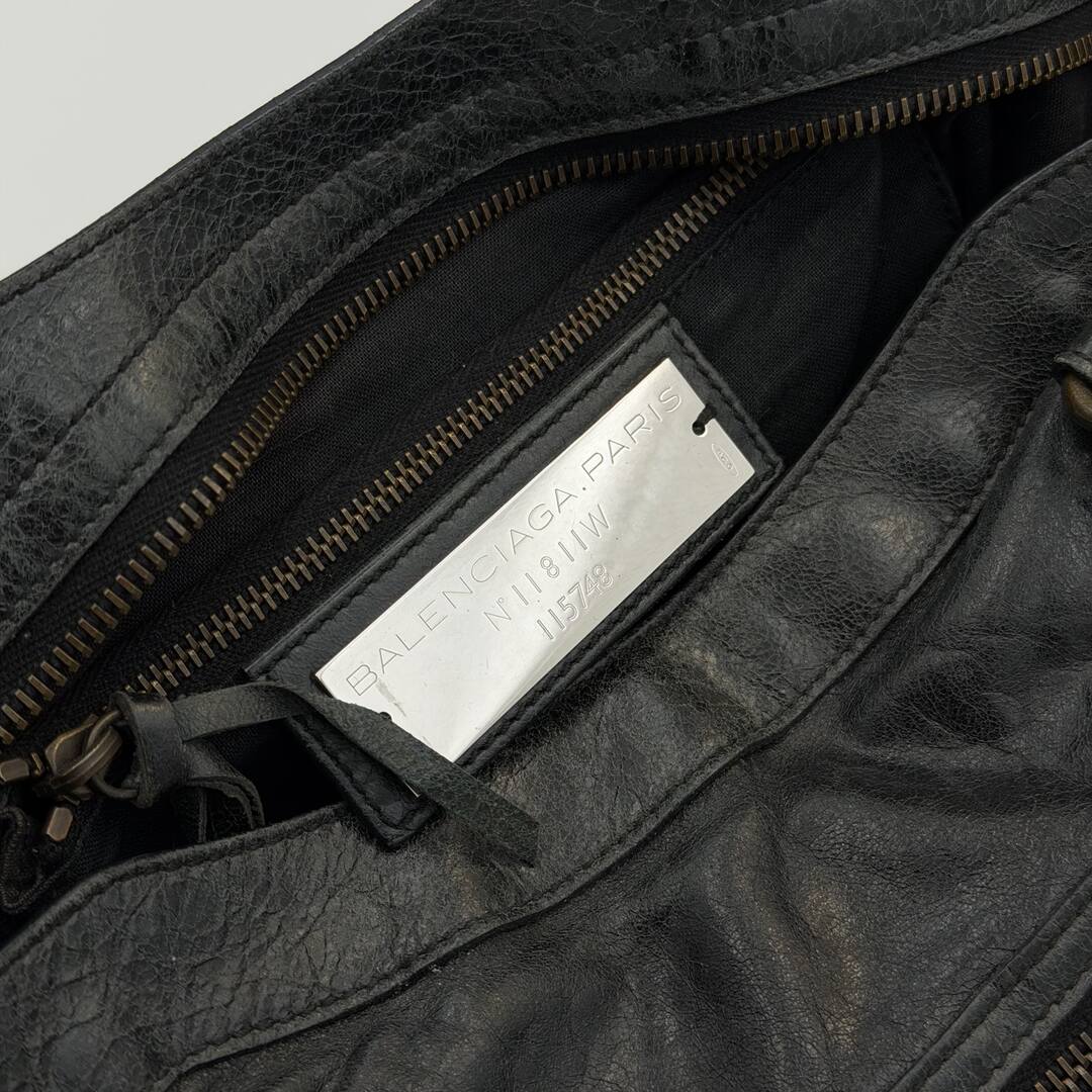 2006 Balenciaga The City Leather Black Bag