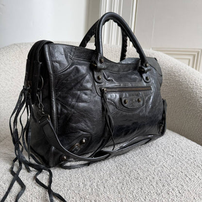 2006 Balenciaga The City Leather Black Bag