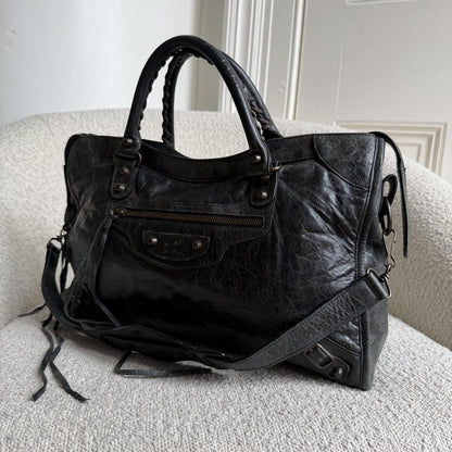 2006 Balenciaga The City Leather Black Bag
