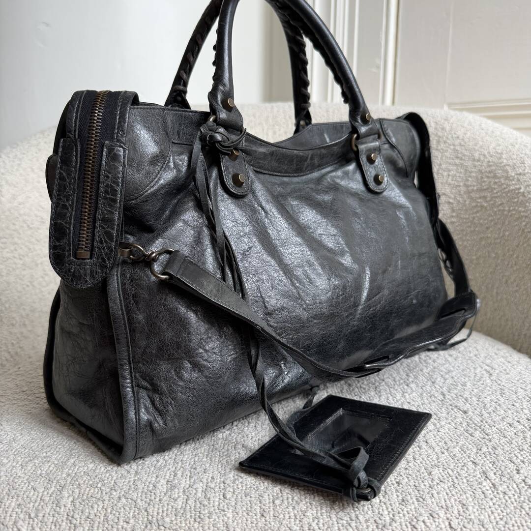 2006 Balenciaga The City Leather Black Bag