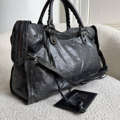 2006 Balenciaga The City Leather Black Bag