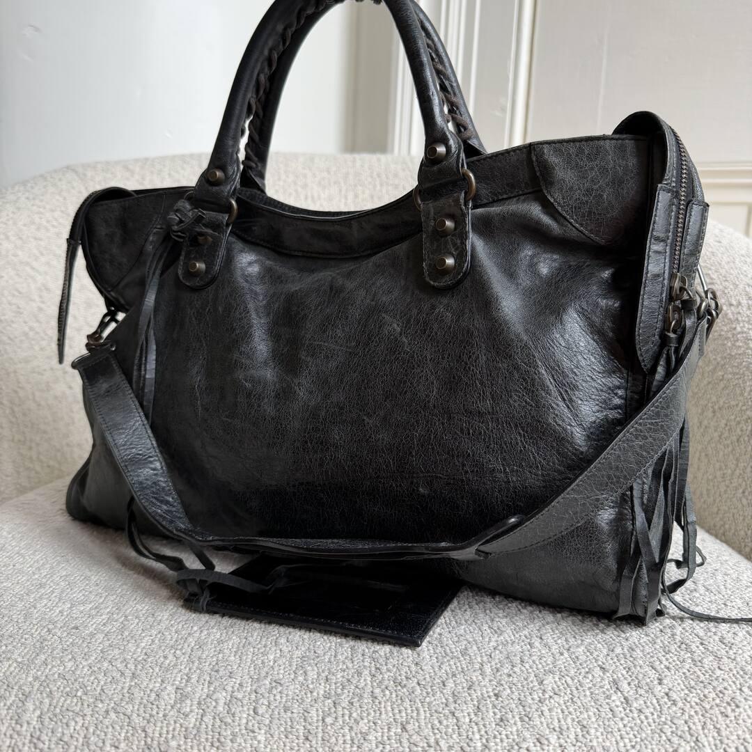 2006 Balenciaga The City Leather Black Bag