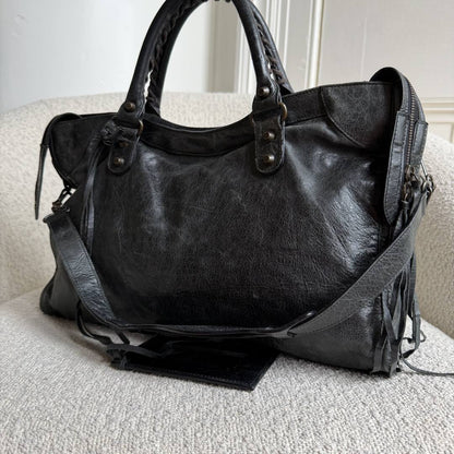 2006 Balenciaga The City Leather Black Bag