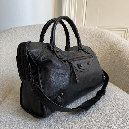 2010 Balenciaga The City Leather Black Bag