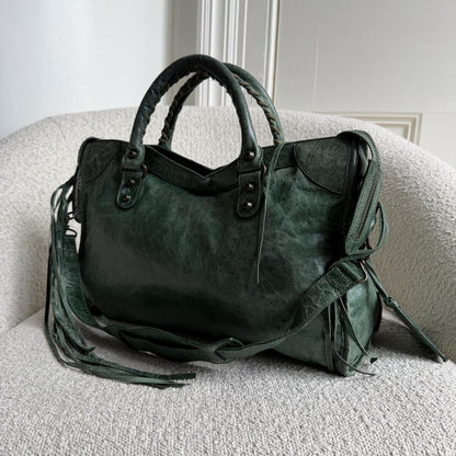 2006 Balenciaga The City Leather Green Bag