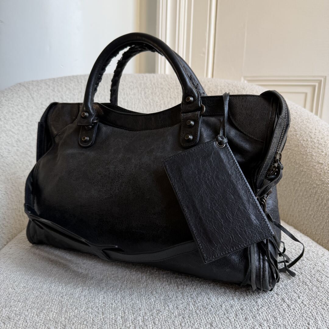 2009 Balenciaga Classic City Leather Black Bag