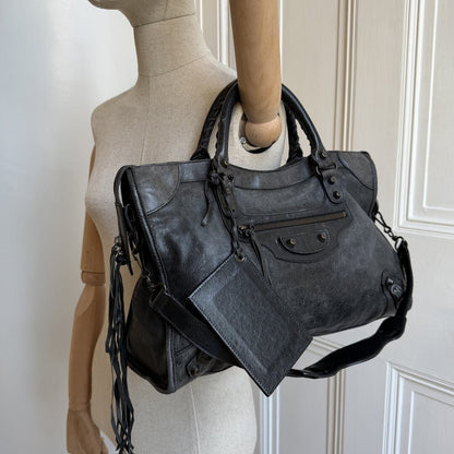 2009 Balenciaga Classic City Leather Black Bag