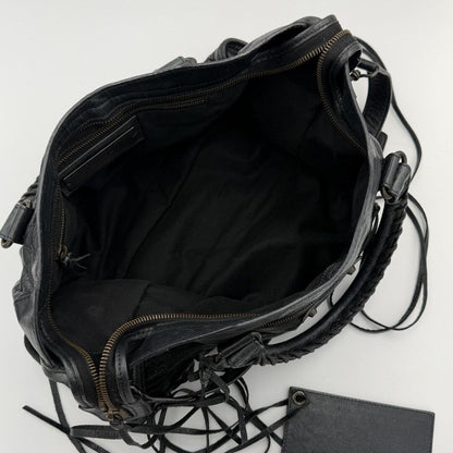 2010 Balenciaga The City Leather Black Bag