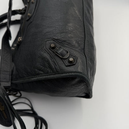 2010 Balenciaga The City Leather Black Bag