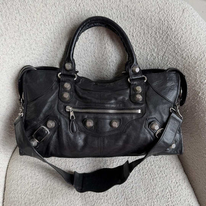 2009 Balenciaga The Giant City Leather Black Bag