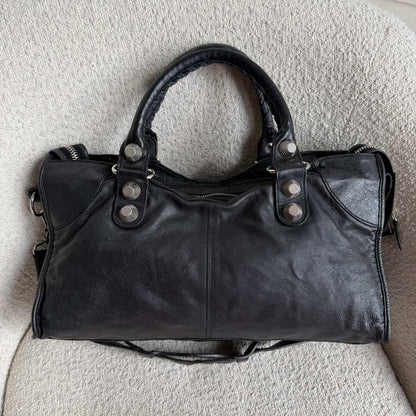 2009 Balenciaga The Giant City Leather Black Bag