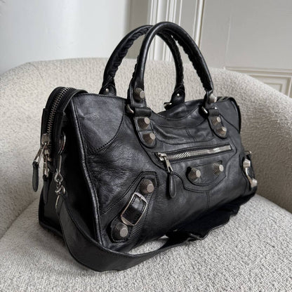2009 Balenciaga The Giant City Leather Black Bag