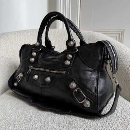 2009 Balenciaga The Giant City Leather Black Bag