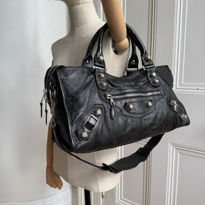 2009 Balenciaga The Giant City Leather Black Bag