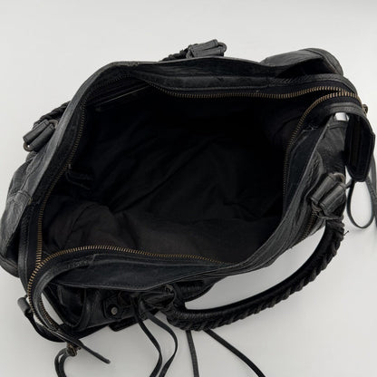 2011 Balenciaga The City Leather Black Bag