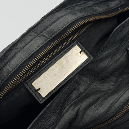 2011 Balenciaga The City Leather Black Bag