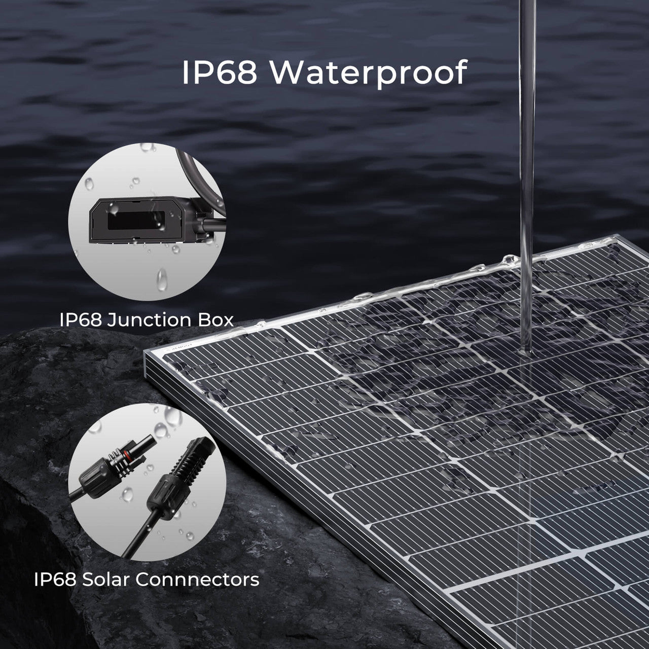 Renogy 250 Watt 16BB N-Type Bifacial Solar Panel