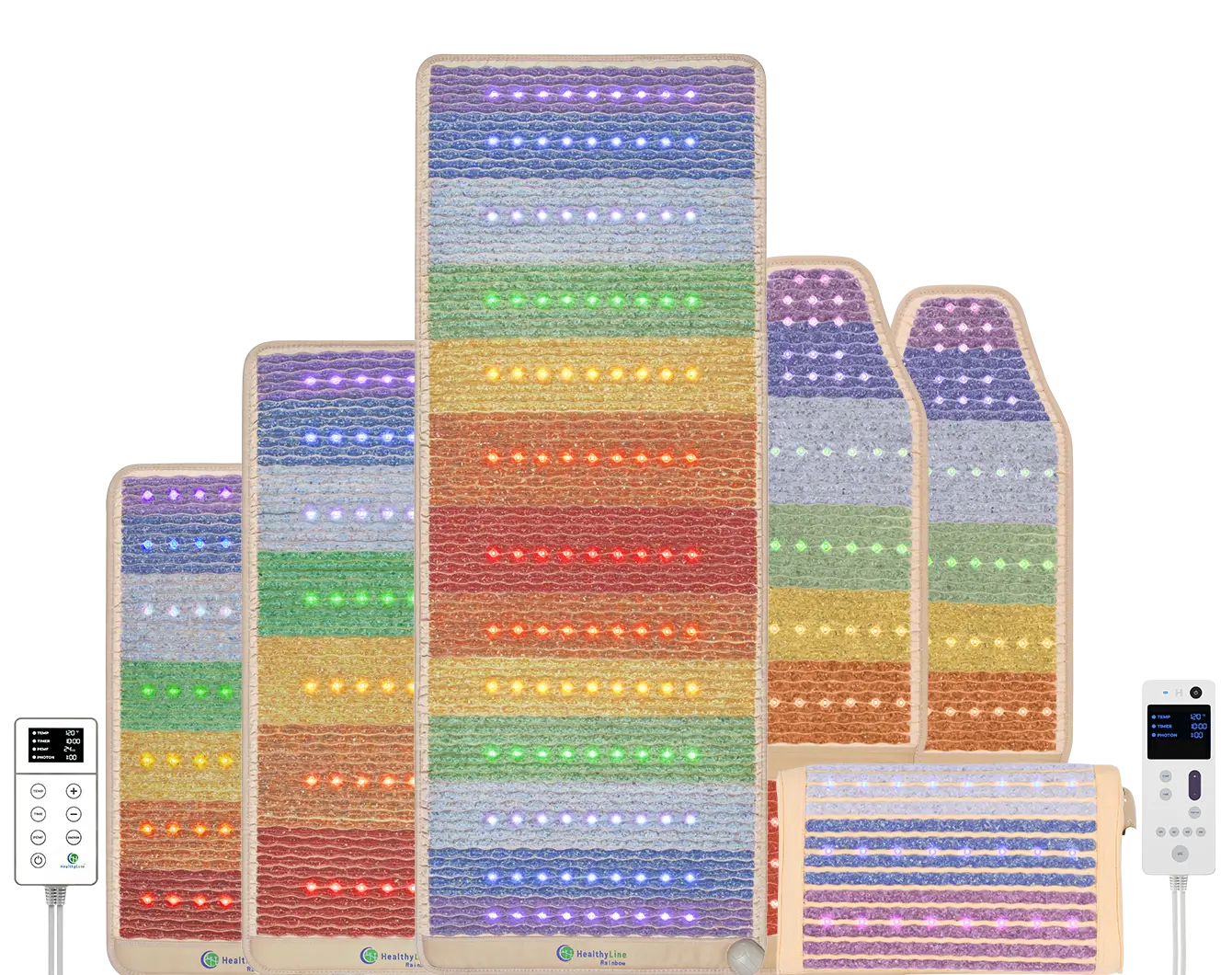 Rainbow Chakra Series | PEMF Far Infrared Heating Mats