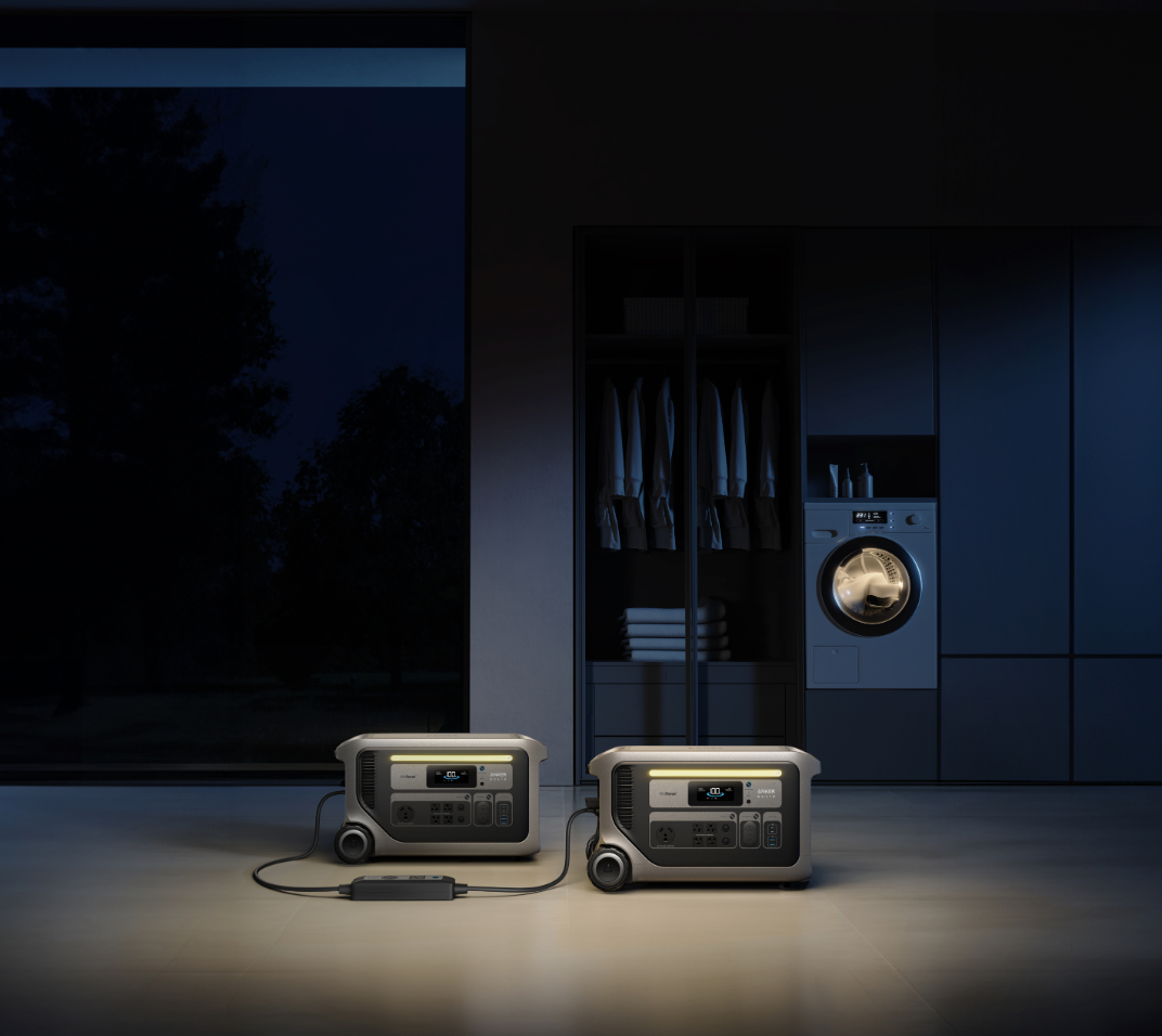 Anker SOLIX F3000 Power Station x 2 + Double Voltage Hub + FREE TT-30 cable